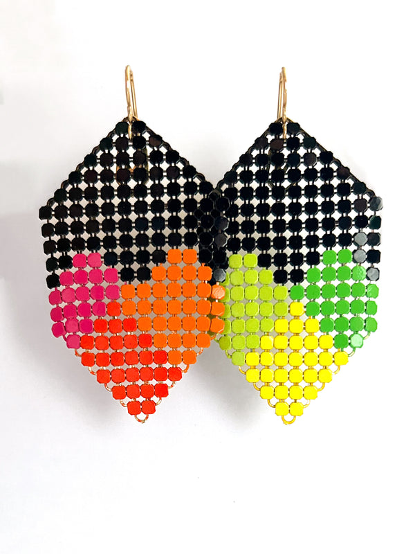 Neon Heart Earrings