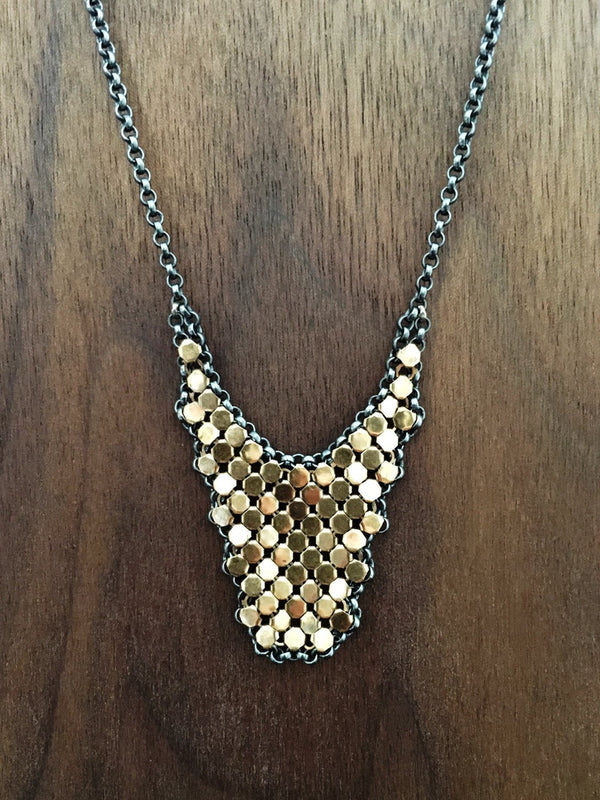 Large Drip Mesh Necklace